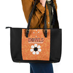 Australian Northern Territory Lawn Bowls Leather Tote Bag Aussie Minimalist Style - Aussie Hoodie