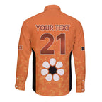 Australian Northern Territory Lawn Bowls Custom Long Sleeve Button Shirt Aussie Minimalist Style - Aussie Hoodie