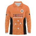 Australian Northern Territory Lawn Bowls Custom Long Sleeve Polo Shirt Aussie Minimalist Style - Aussie Hoodie
