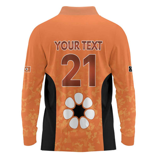 Australian Northern Territory Lawn Bowls Custom Long Sleeve Polo Shirt Aussie Minimalist Style - Aussie Hoodie