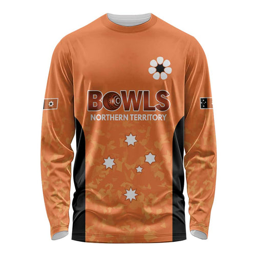 Australian Northern Territory Lawn Bowls Custom Long Sleeve Shirt Aussie Minimalist Style - Aussie Hoodie