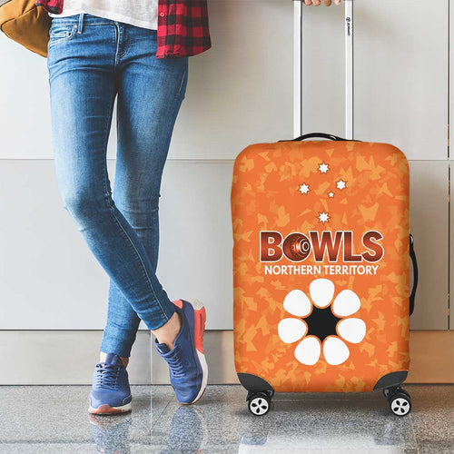 Australian Northern Territory Lawn Bowls Luggage Cover Aussie Minimalist Style - Aussie Hoodie