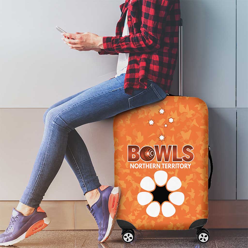 Australian Northern Territory Lawn Bowls Luggage Cover Aussie Minimalist Style - Aussie Hoodie