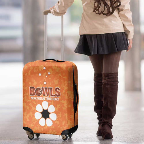 Australian Northern Territory Lawn Bowls Luggage Cover Aussie Minimalist Style - Aussie Hoodie