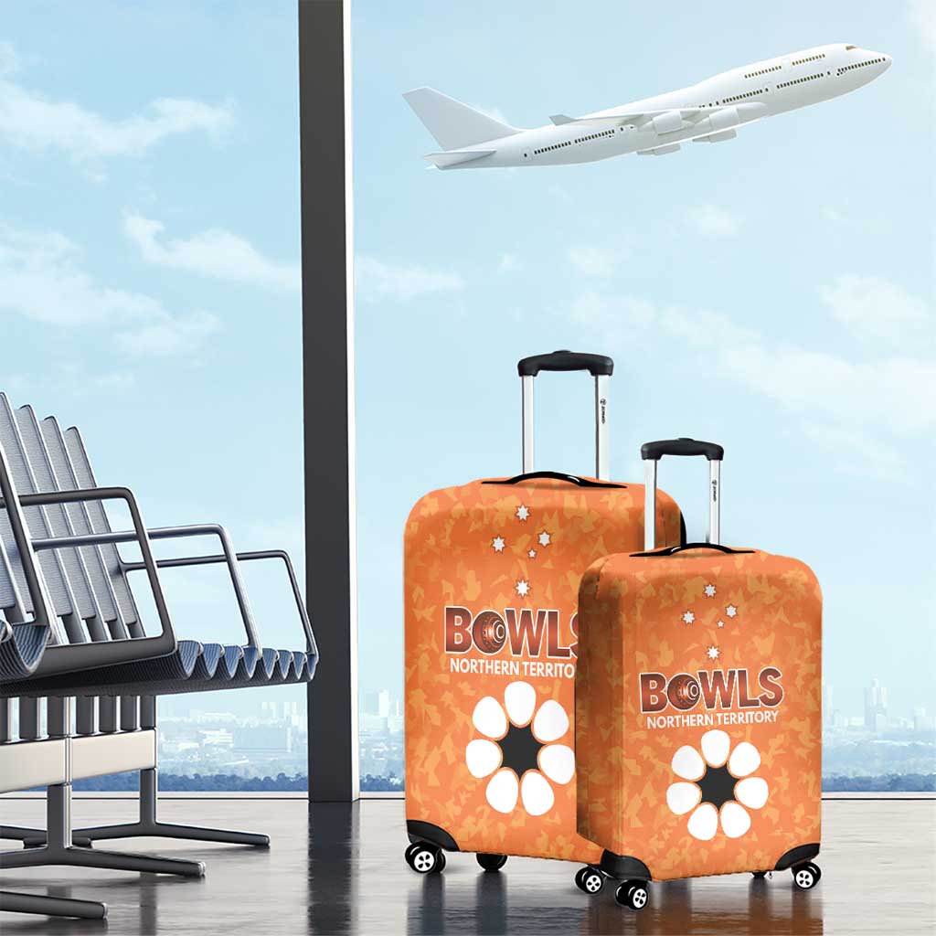 Australian Northern Territory Lawn Bowls Luggage Cover Aussie Minimalist Style - Aussie Hoodie