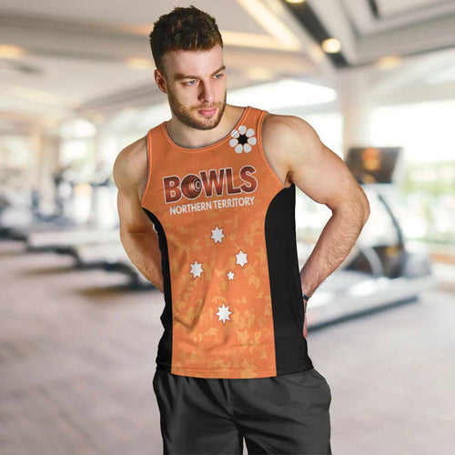 Australian Northern Territory Lawn Bowls Custom Men Tank Top Aussie Minimalist Style - Aussie Hoodie