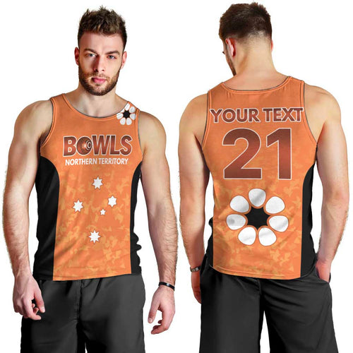 Australian Northern Territory Lawn Bowls Custom Men Tank Top Aussie Minimalist Style - Aussie Hoodie