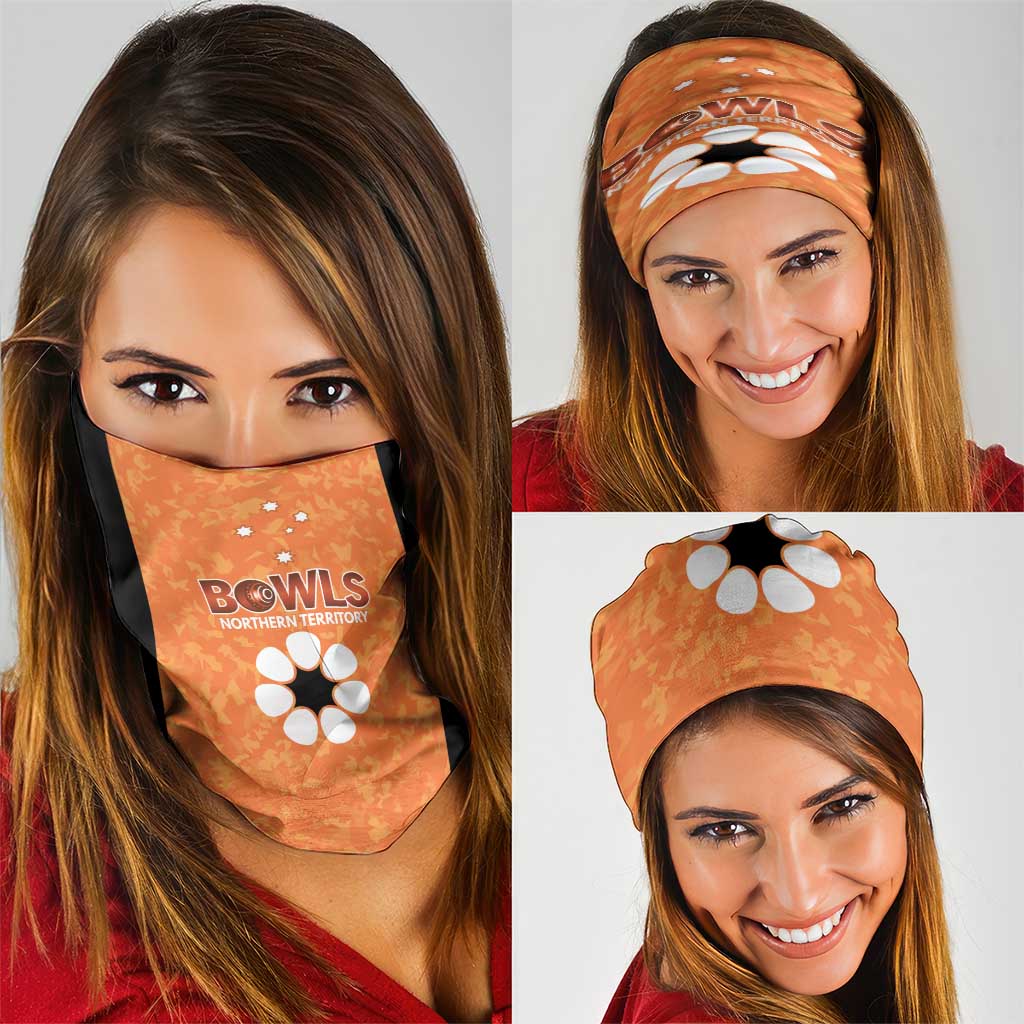 Australian Northern Territory Lawn Bowls Neck Gaiter Aussie Minimalist Style - Aussie Hoodie