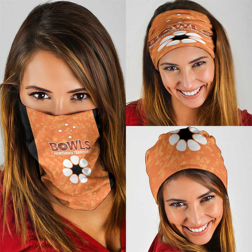 Australian Northern Territory Lawn Bowls Neck Gaiter Aussie Minimalist Style - Aussie Hoodie