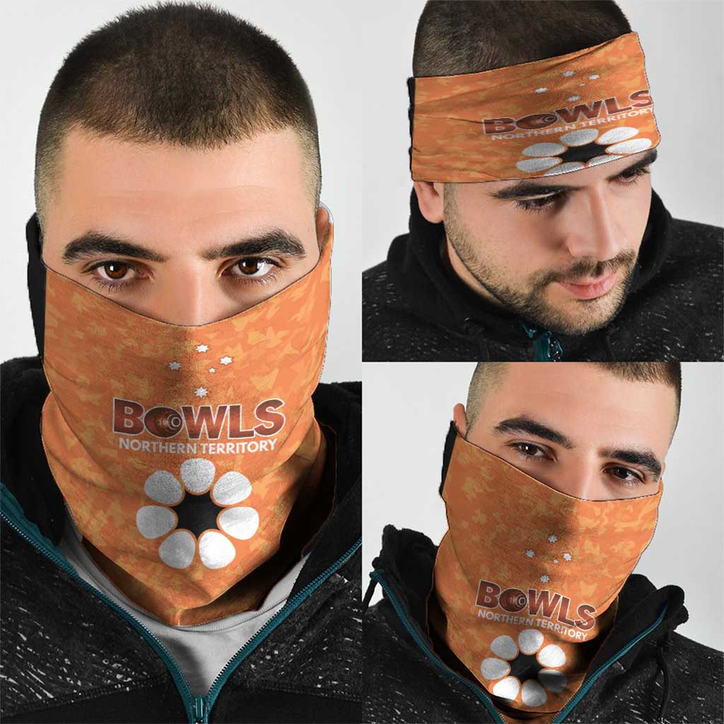 Australian Northern Territory Lawn Bowls Neck Gaiter Aussie Minimalist Style - Aussie Hoodie