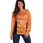 Australian Northern Territory Lawn Bowls Custom Off Shoulder Sweater Aussie Minimalist Style - Aussie Hoodie