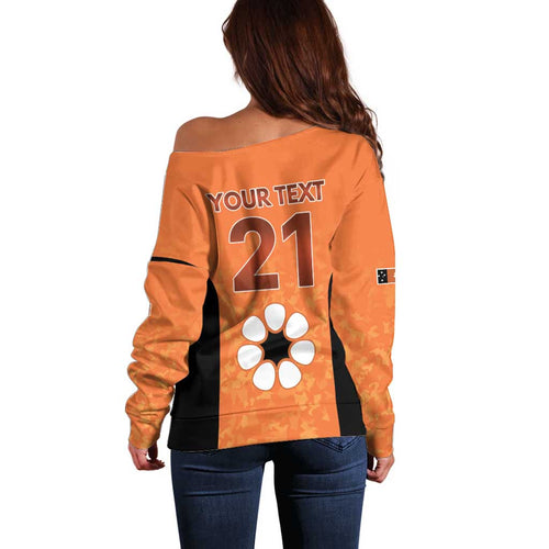Australian Northern Territory Lawn Bowls Custom Off Shoulder Sweater Aussie Minimalist Style - Aussie Hoodie