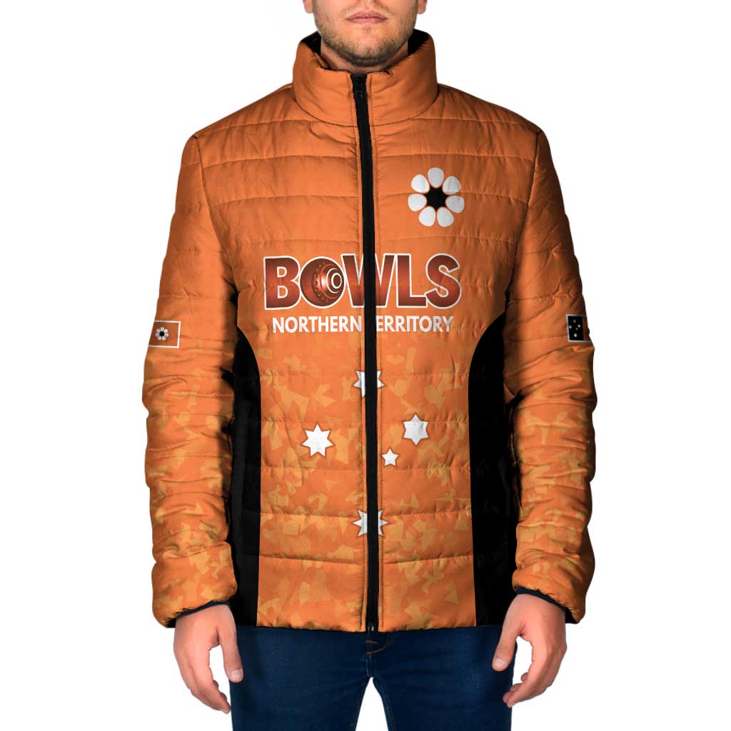 Australian Northern Territory Lawn Bowls Custom Padded Jacket Aussie Minimalist Style - Aussie Hoodie
