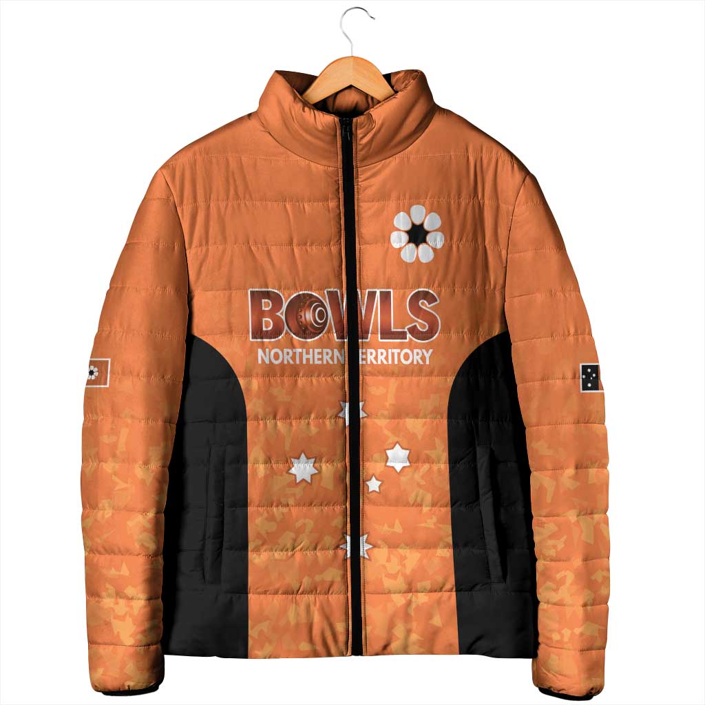Australian Northern Territory Lawn Bowls Custom Padded Jacket Aussie Minimalist Style - Aussie Hoodie