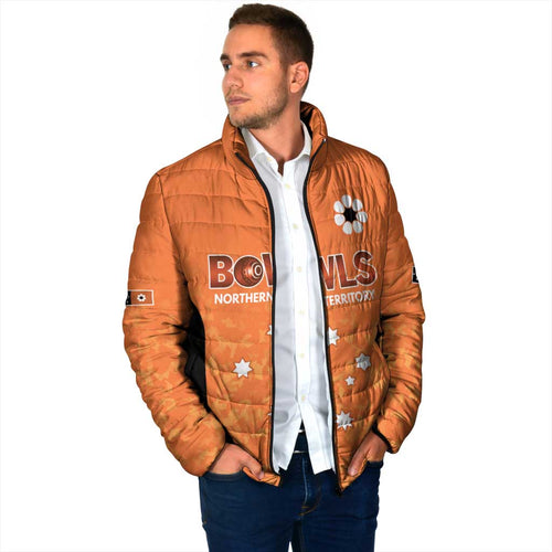 Australian Northern Territory Lawn Bowls Custom Padded Jacket Aussie Minimalist Style - Aussie Hoodie