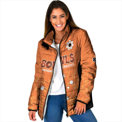 Australian Northern Territory Lawn Bowls Custom Padded Jacket Aussie Minimalist Style - Aussie Hoodie