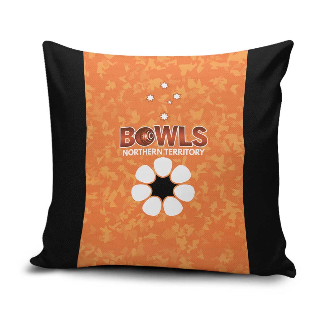 Australian Northern Territory Lawn Bowls Pillow Cover Aussie Minimalist Style - Aussie Hoodie