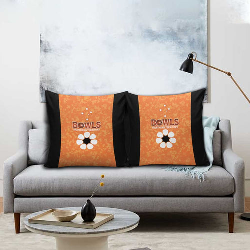 Australian Northern Territory Lawn Bowls Pillow Cover Aussie Minimalist Style - Aussie Hoodie