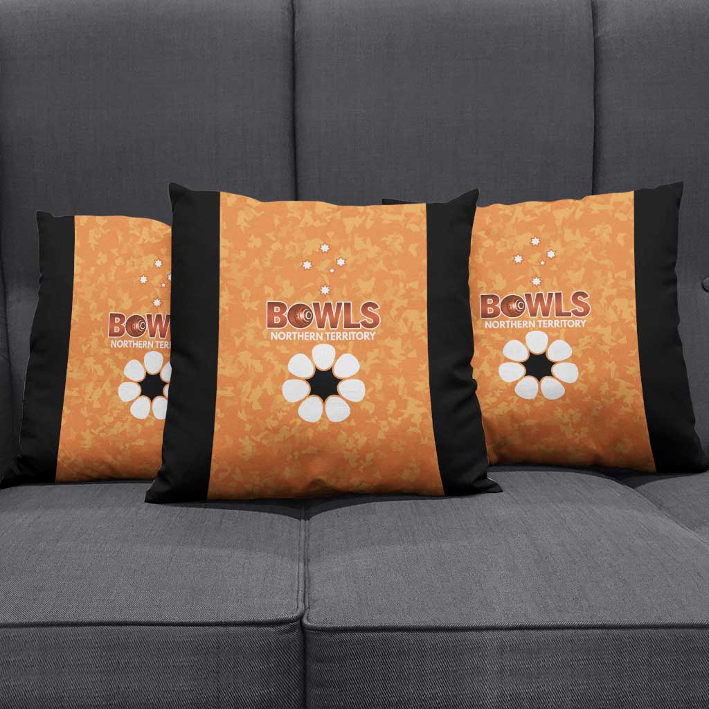 Australian Northern Territory Lawn Bowls Pillow Cover Aussie Minimalist Style - Aussie Hoodie