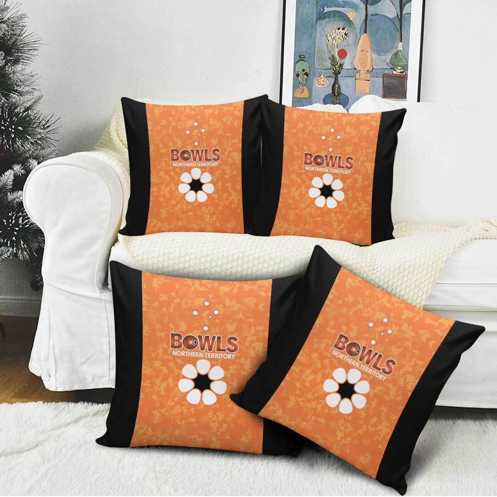 Australian Northern Territory Lawn Bowls Pillow Cover Aussie Minimalist Style - Aussie Hoodie