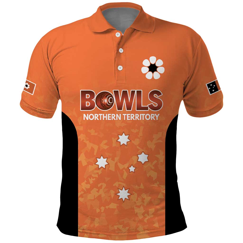 Australian Northern Territory Lawn Bowls Custom Polo Shirt Aussie Minimalist Style - Aussie Hoodie