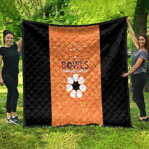 Australian Northern Territory Lawn Bowls Quilt Aussie Minimalist Style - Aussie Hoodie