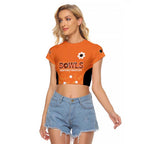 Australian Northern Territory Lawn Bowls Custom Raglan Cropped T Shirt Aussie Minimalist Style - Aussie Hoodie