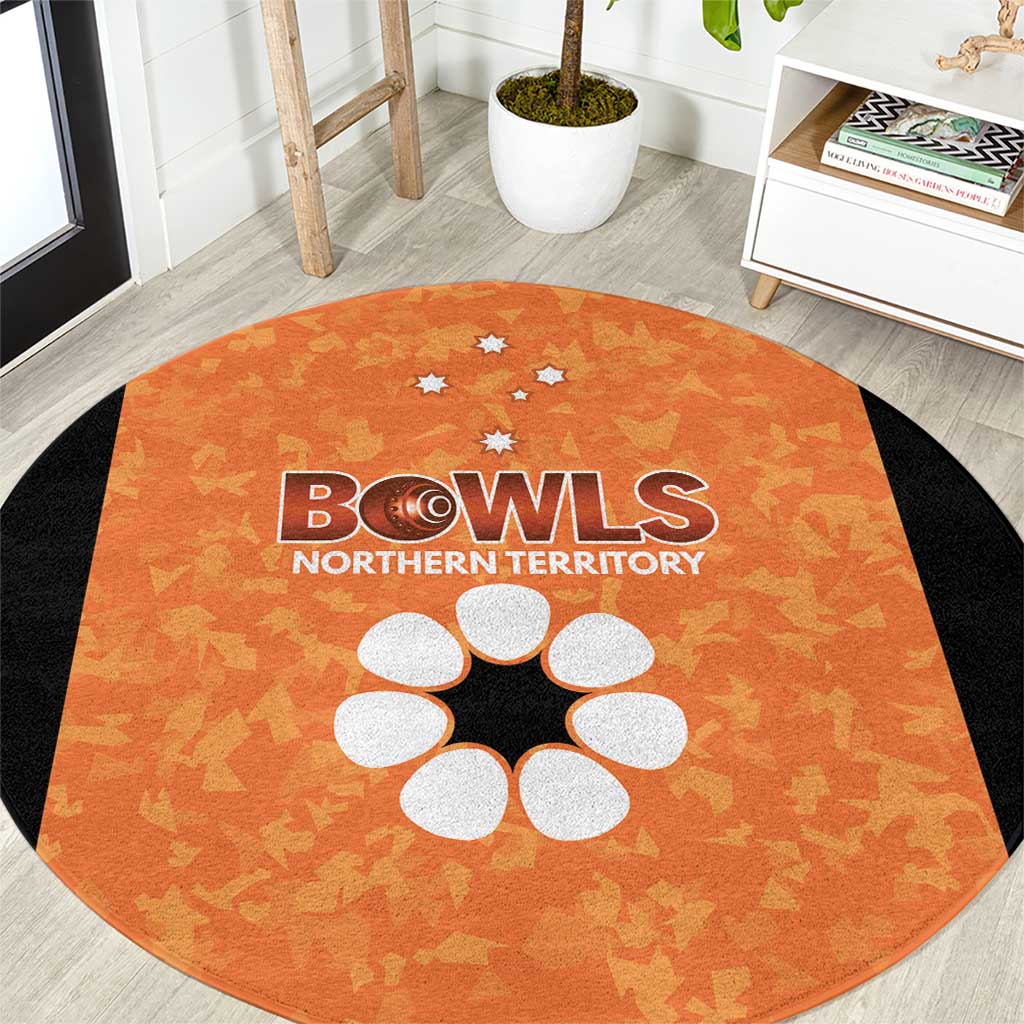 Australian Northern Territory Lawn Bowls Round Carpet Aussie Minimalist Style - Aussie Hoodie