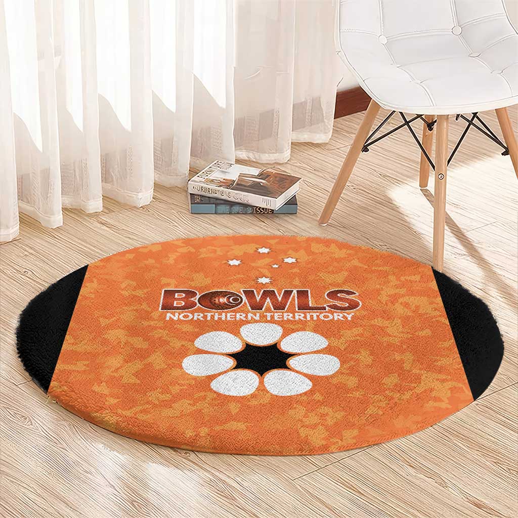 Australian Northern Territory Lawn Bowls Round Carpet Aussie Minimalist Style - Aussie Hoodie