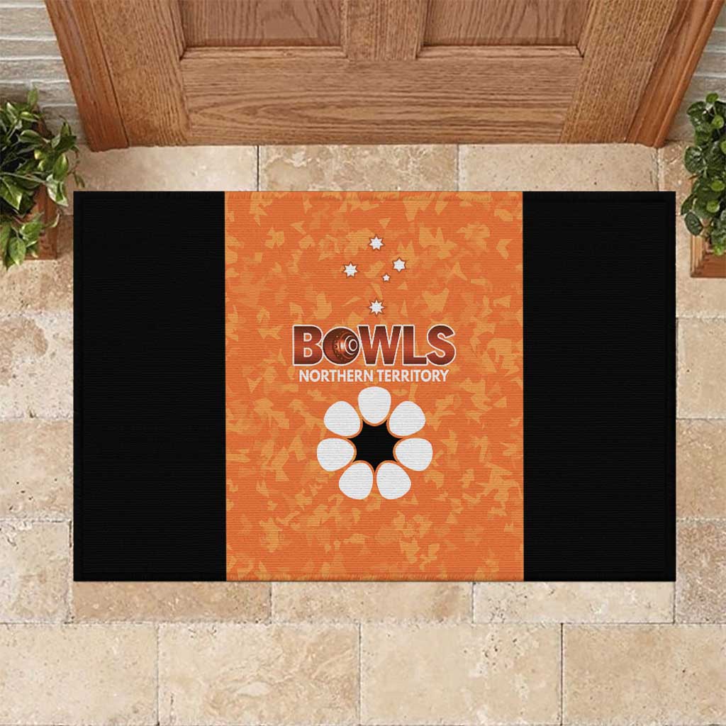 Australian Northern Territory Lawn Bowls Rubber Doormat Aussie Minimalist Style - Aussie Hoodie