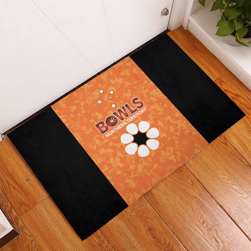 Australian Northern Territory Lawn Bowls Rubber Doormat Aussie Minimalist Style - Aussie Hoodie