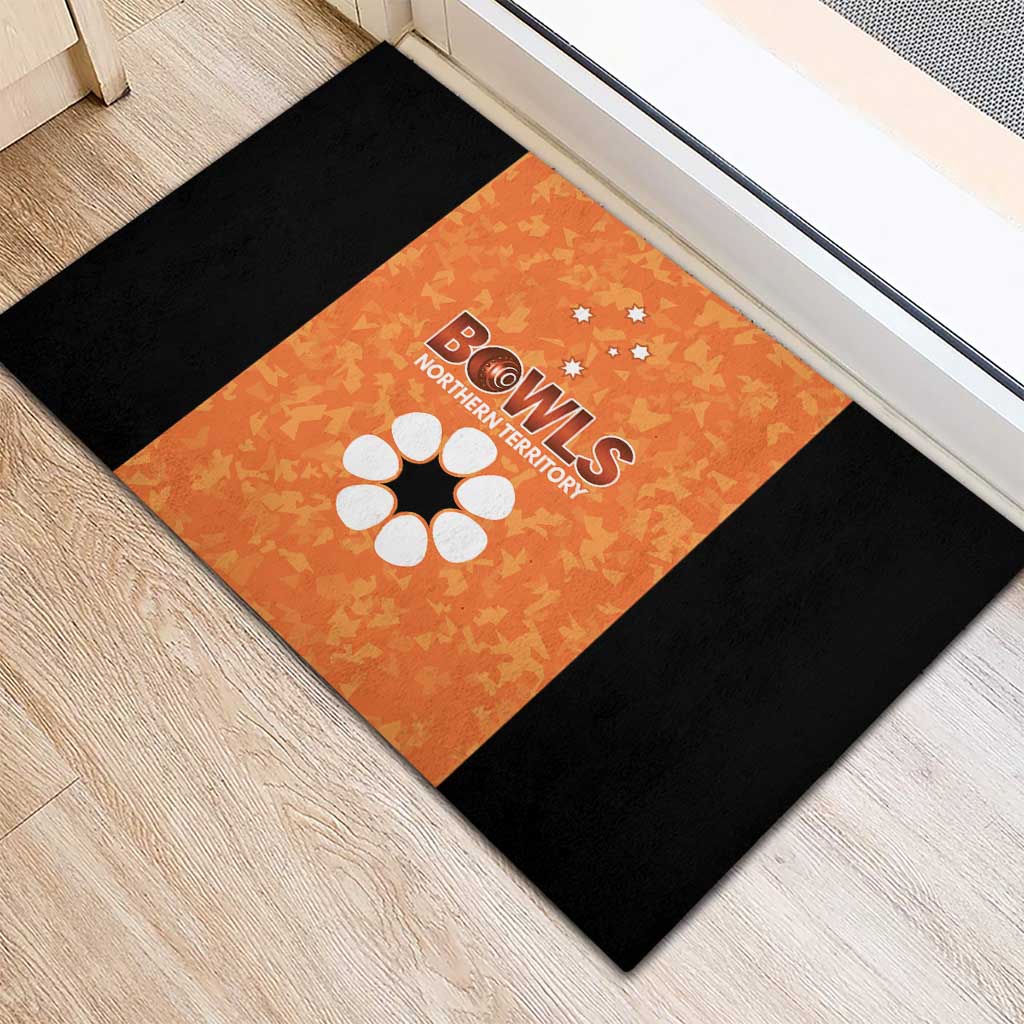 Australian Northern Territory Lawn Bowls Rubber Doormat Aussie Minimalist Style - Aussie Hoodie