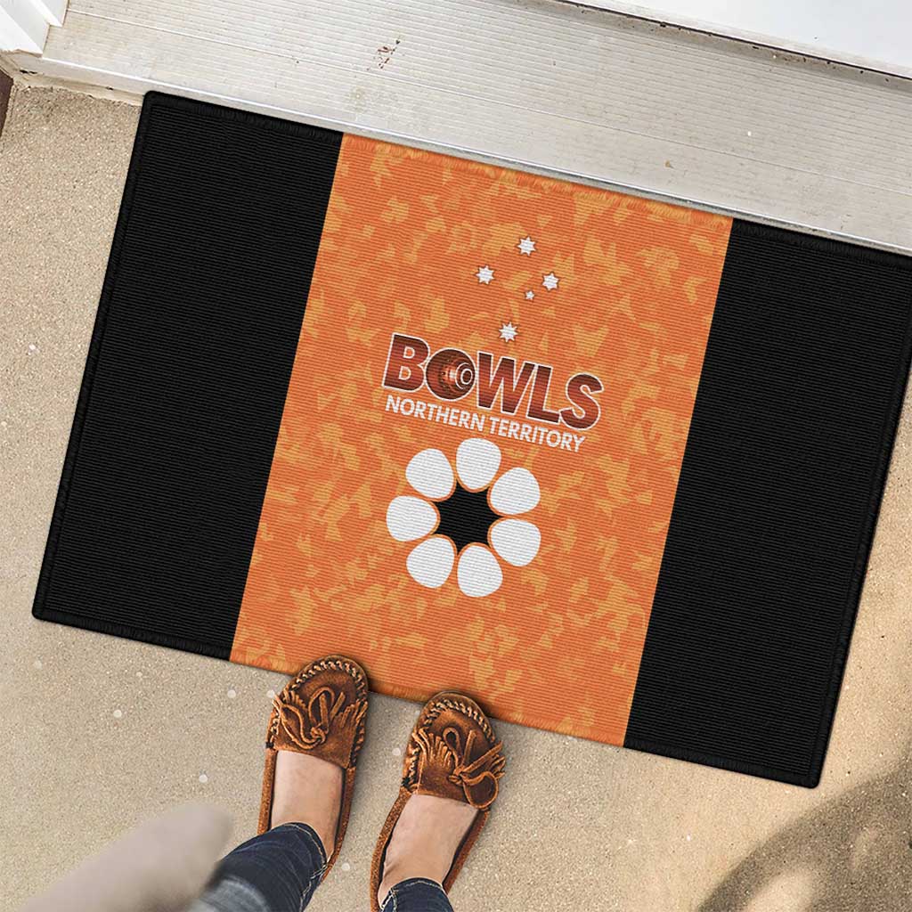 Australian Northern Territory Lawn Bowls Rubber Doormat Aussie Minimalist Style - Aussie Hoodie