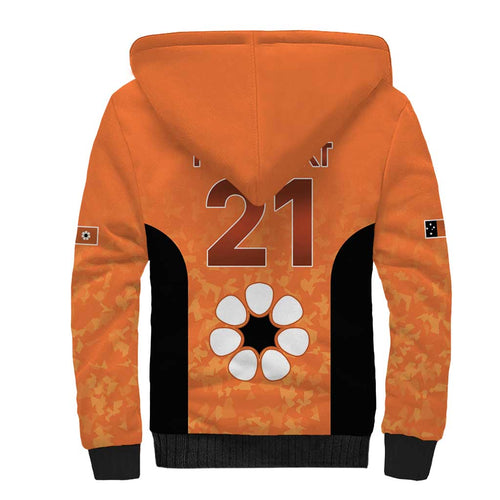 Australian Northern Territory Lawn Bowls Custom Sherpa Hoodie Aussie Minimalist Style - Aussie Hoodie