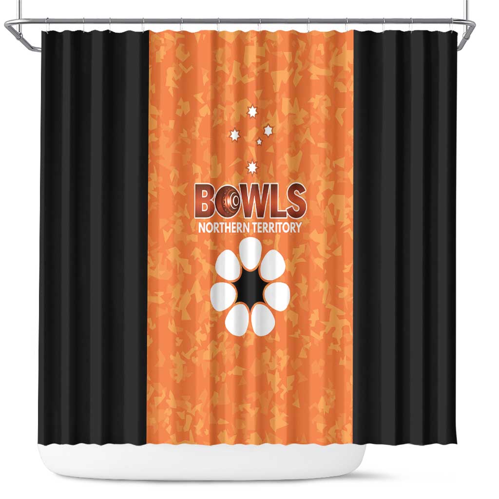 Australian Northern Territory Lawn Bowls Shower Curtain Aussie Minimalist Style - Aussie Hoodie