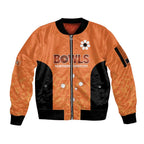 Australian Northern Territory Lawn Bowls Custom Sleeve Zip Bomber Jacket Aussie Minimalist Style - Aussie Hoodie