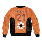 Australian Northern Territory Lawn Bowls Custom Sleeve Zip Bomber Jacket Aussie Minimalist Style - Aussie Hoodie