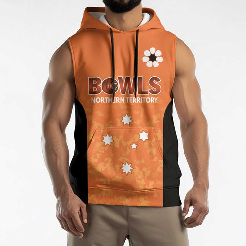 Australian Northern Territory Lawn Bowls Custom Sleeveless Hoodie Aussie Minimalist Style - Aussie Hoodie