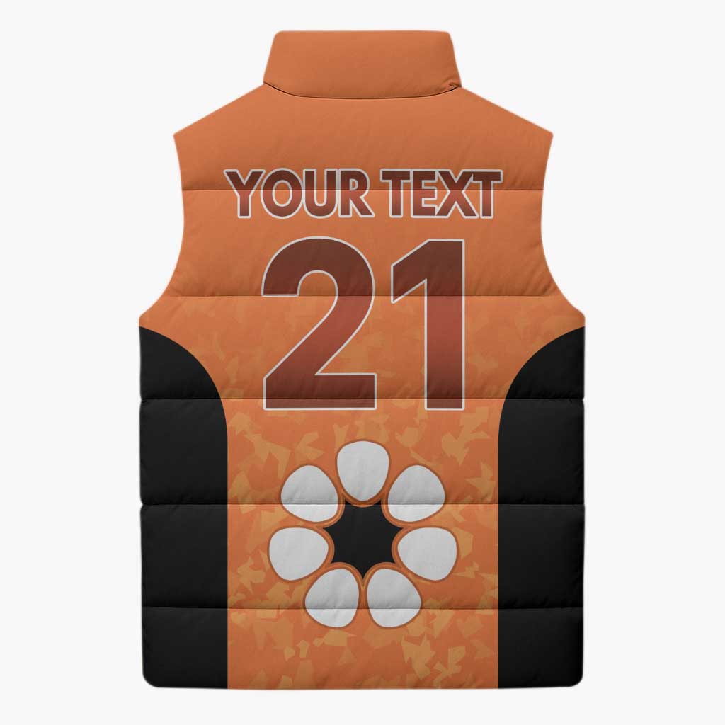 Australian Northern Territory Lawn Bowls Custom Sleeveless Puffer Jacket Aussie Minimalist Style - Aussie Hoodie
