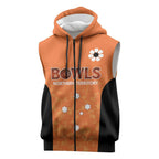 Australian Northern Territory Lawn Bowls Custom Sleeveless Zip Hoodie Aussie Minimalist Style LT9