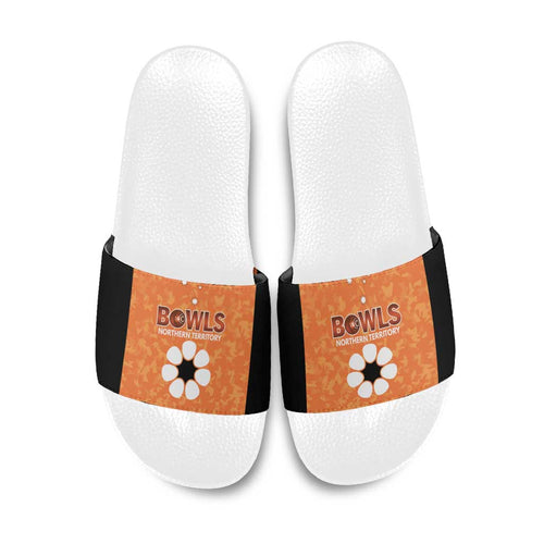 Australian Northern Territory Lawn Bowls Slide Sandals Aussie Minimalist Style - Aussie Hoodie