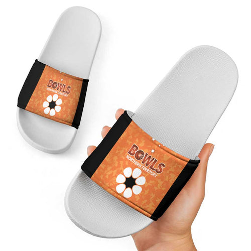 Australian Northern Territory Lawn Bowls Slide Sandals Aussie Minimalist Style - Aussie Hoodie