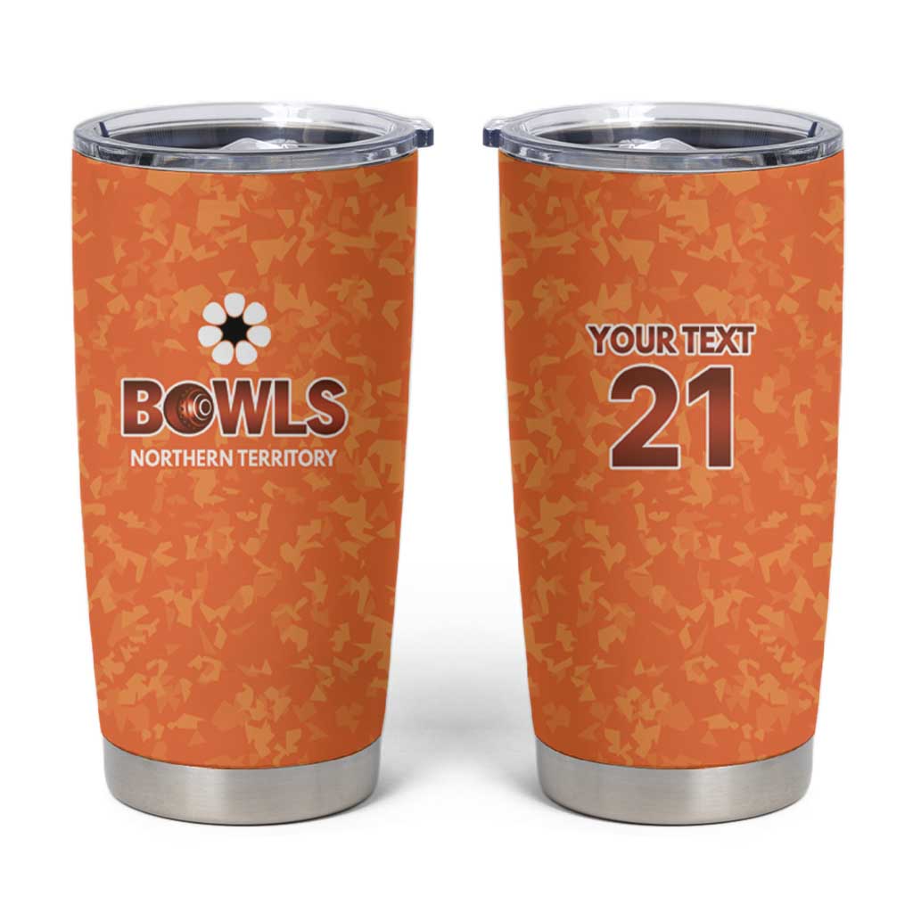 Australian Northern Territory Lawn Bowls Custom Tumbler Cup Aussie Minimalist Style - Aussie Hoodie
