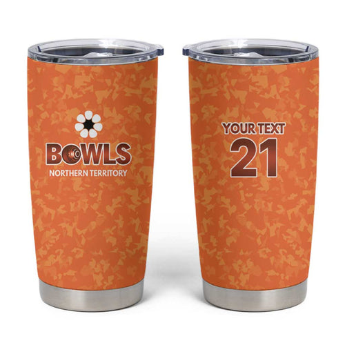 Australian Northern Territory Lawn Bowls Custom Tumbler Cup Aussie Minimalist Style - Aussie Hoodie