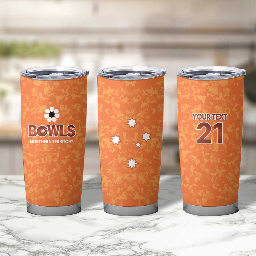 Australian Northern Territory Lawn Bowls Custom Tumbler Cup Aussie Minimalist Style - Aussie Hoodie