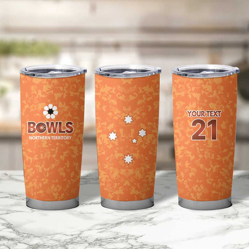 Australian Northern Territory Lawn Bowls Custom Tumbler Cup Aussie Minimalist Style - Aussie Hoodie