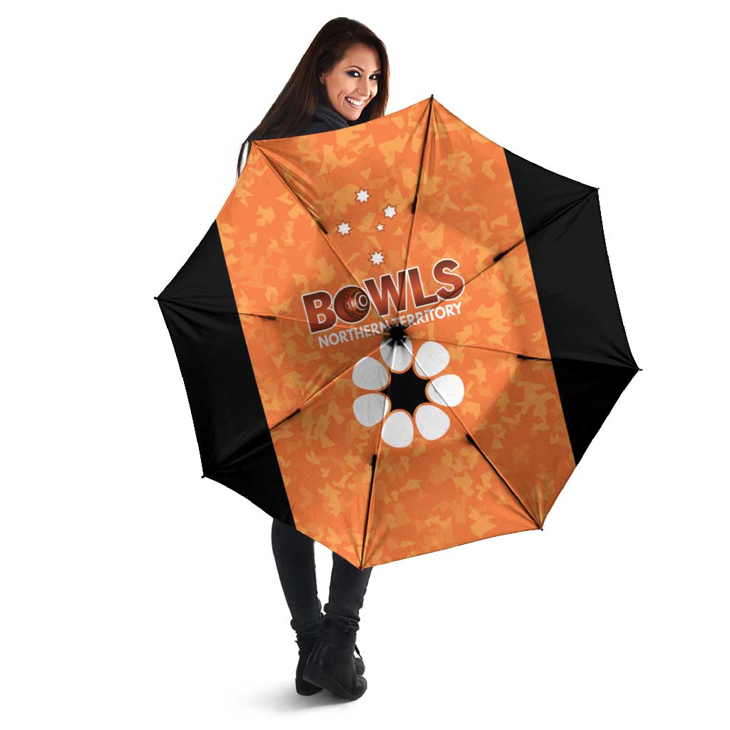 Australian Northern Territory Lawn Bowls Umbrella Aussie Minimalist Style - Aussie Hoodie