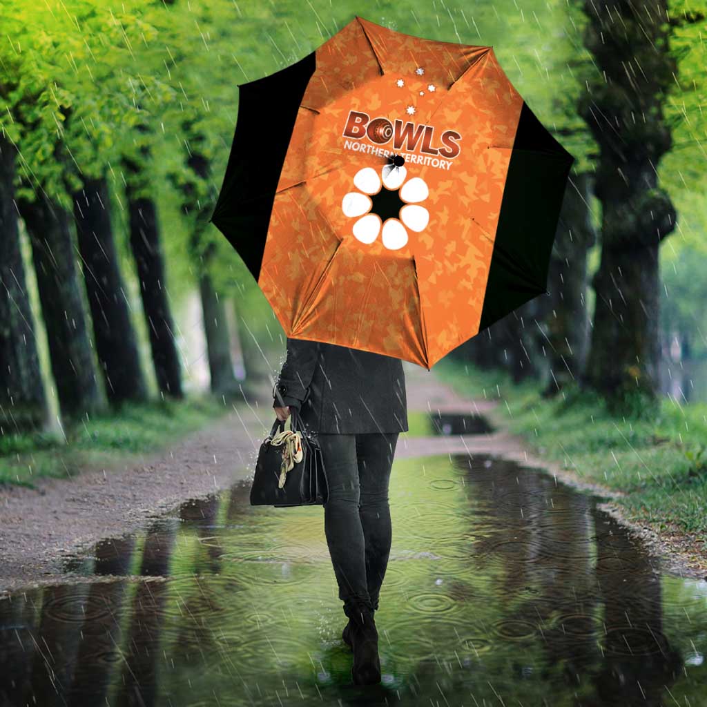 Australian Northern Territory Lawn Bowls Umbrella Aussie Minimalist Style - Aussie Hoodie
