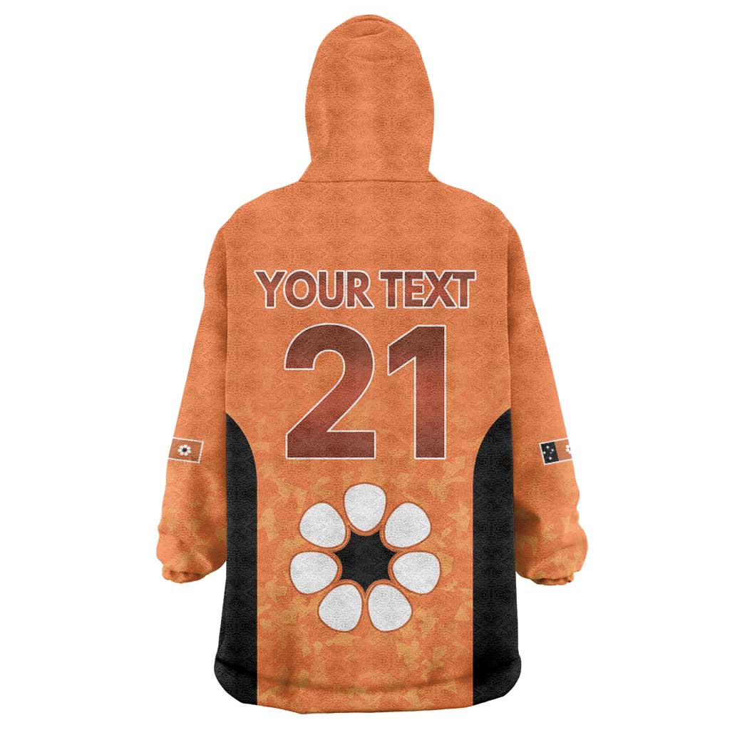 Australian Northern Territory Lawn Bowls Custom Wearable Blanket Hoodie Aussie Minimalist Style - Aussie Hoodie
