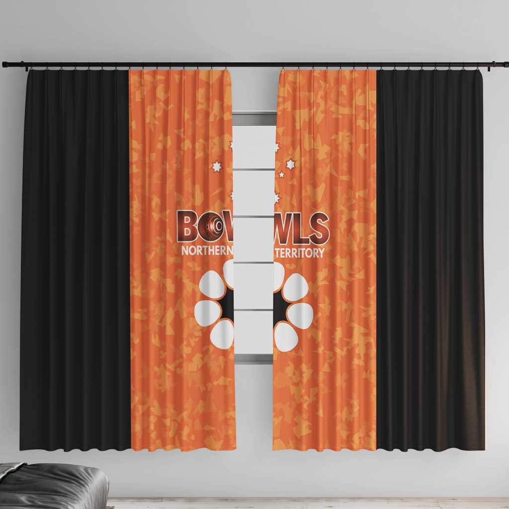 Australian Northern Territory Lawn Bowls Window Curtain Aussie Minimalist Style - Aussie Hoodie